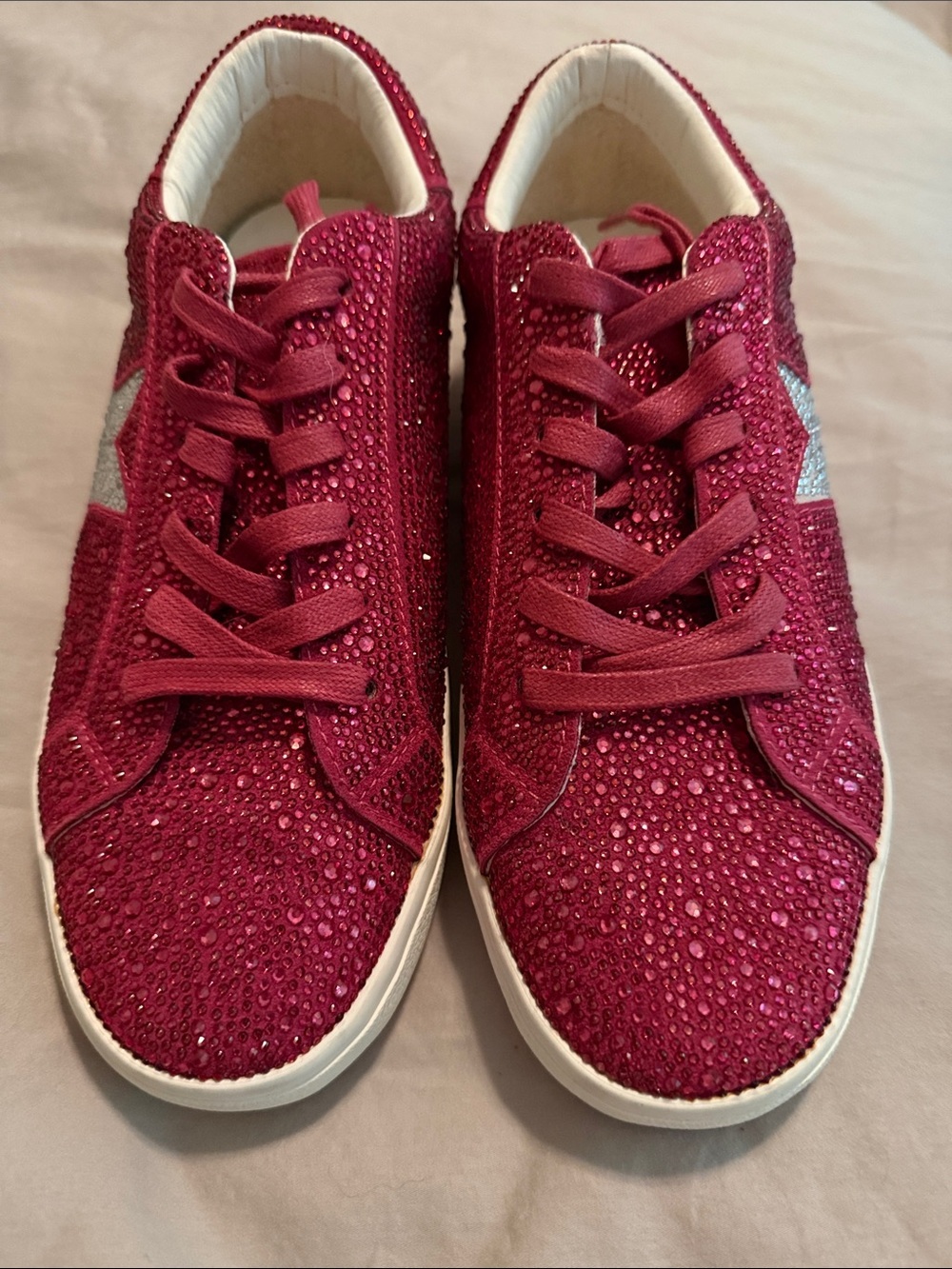Vintage Havana Pink Embellished Sneakers Size 8.5